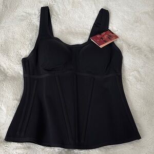 HoneyLove Boldness Tank Corset Top Elegant Black Corset Top XL